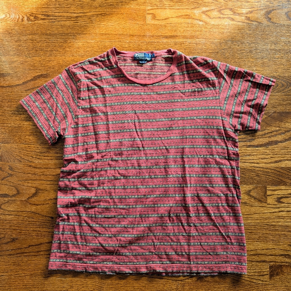 90s Vintage Striped T Shirt